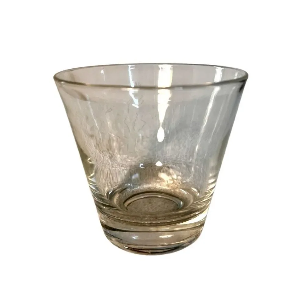 Vintage Etched Mallard Ducks Cocktail Glass